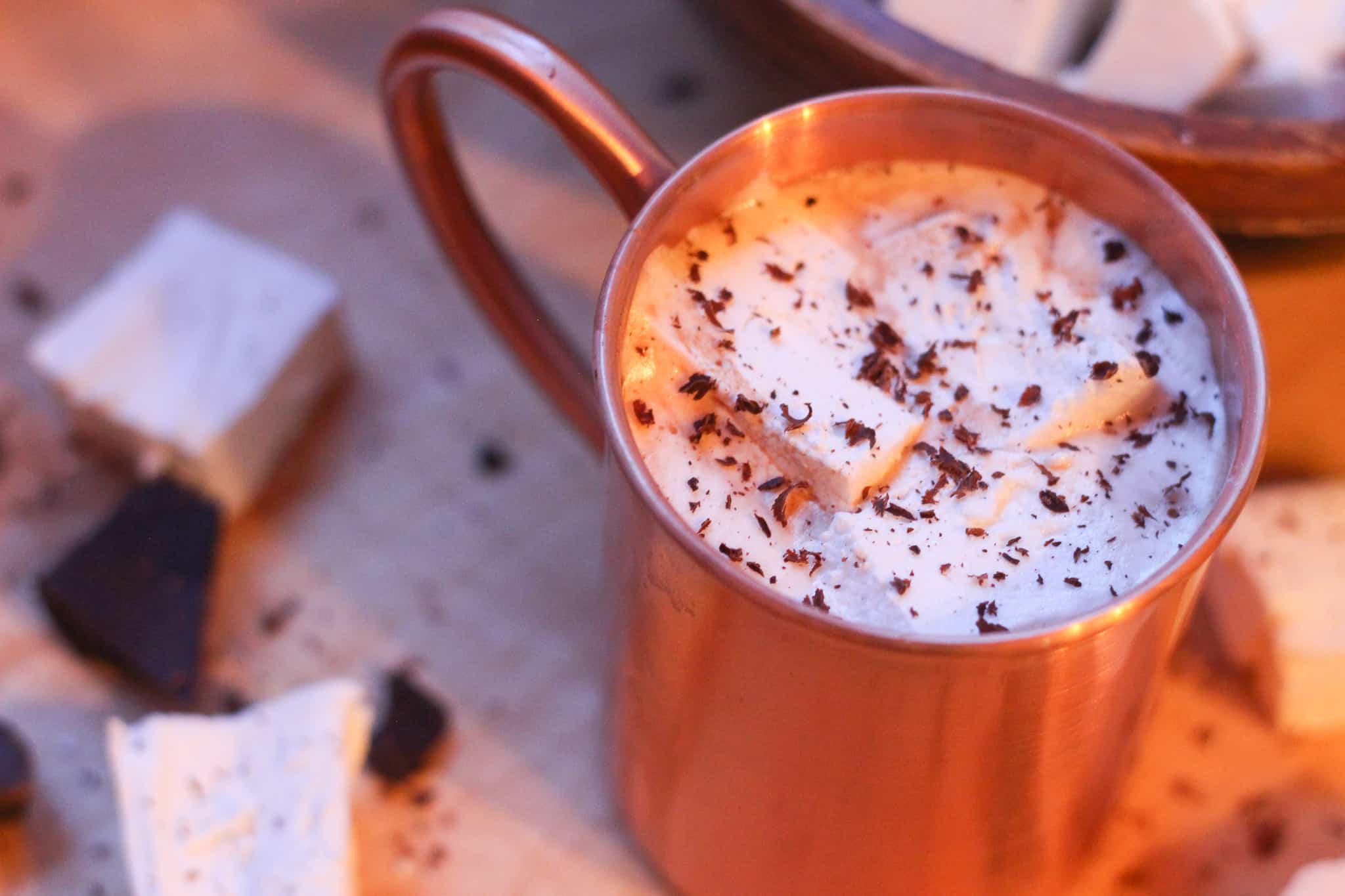 Homemade Hot Chocolate on the Wood Stove