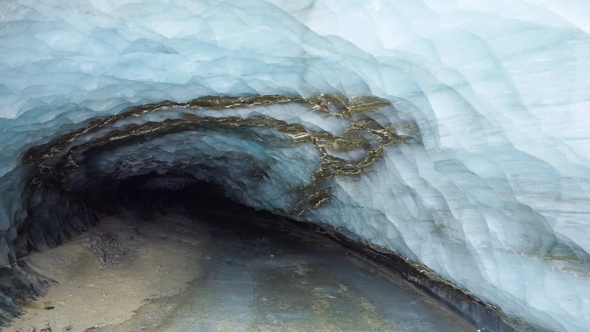 Visiting Castner Glacier Ice Cave