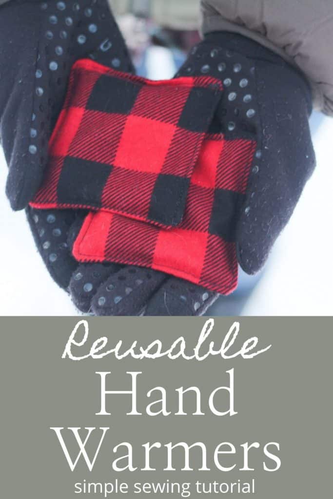 Pinterest image for diy reusable hand warmers