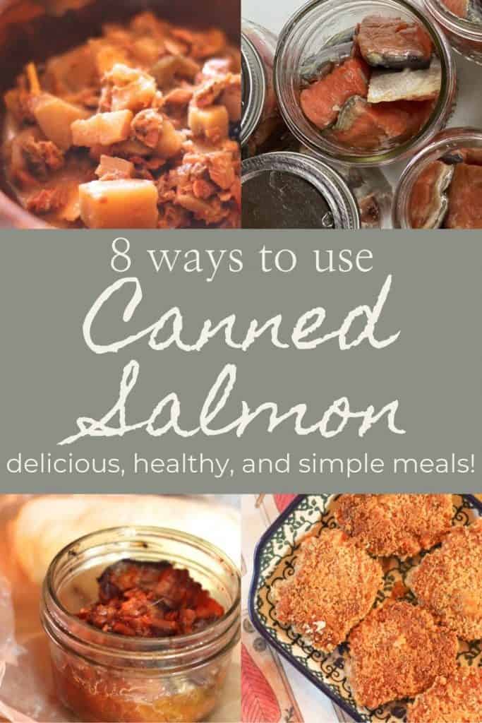 Pinterest image for canned salmon