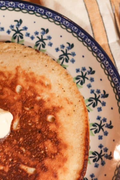 sourdough pancake on a plate