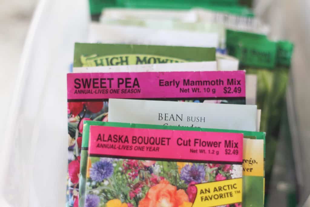 Pile of seed packets