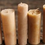 5 pillar beeswax candles in a row, benefits of beeswax candles