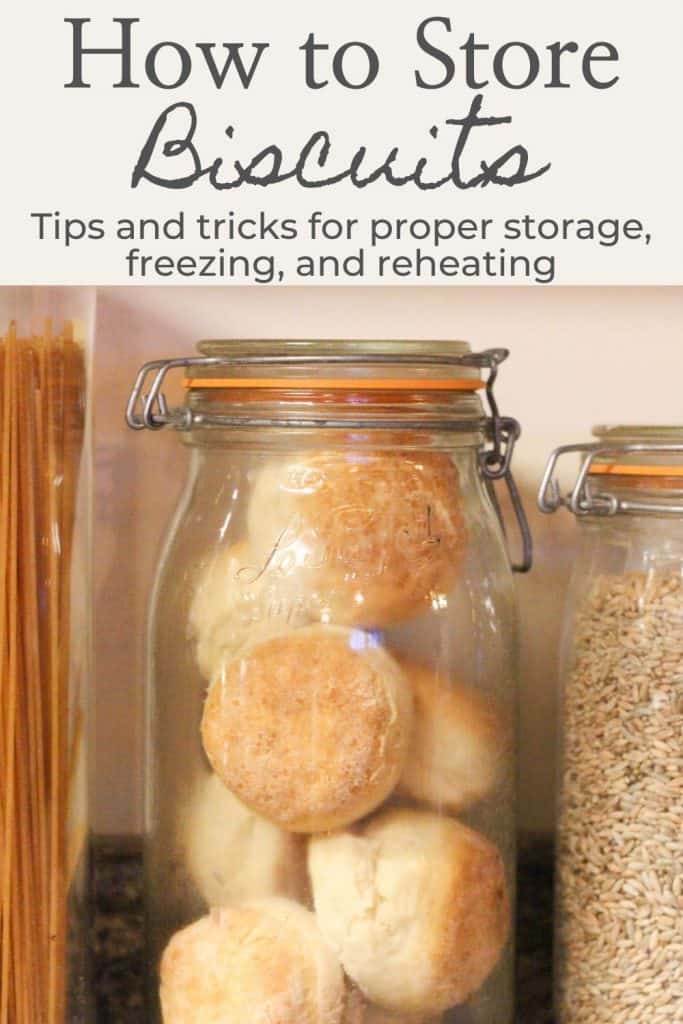 how to store biscuits Pinterest image