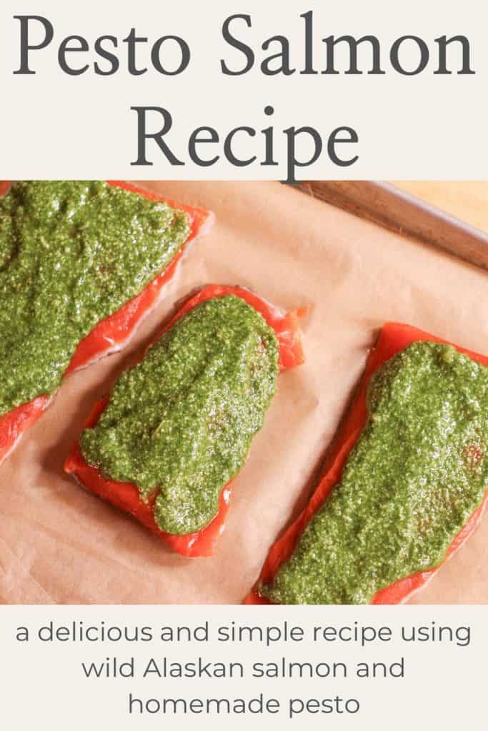 pesto salmon recipe pinterest image