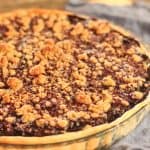 A baked blueberry tart